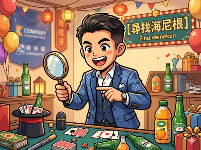 小公司尾牙活動-尋找海尼根